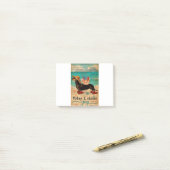 Post-it® Bible Beach Life Joy Dachshund (Sur un bureau)