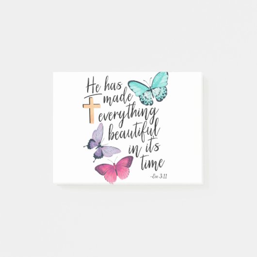 Post-it® Bible Verse Cross Ecclesiastes Ecc (Devant)