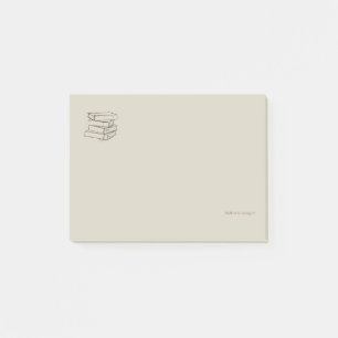 Post-it® Bibliothèque Dark Academia-Minimaliste Livres Vin