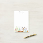 Post-it® Biche Fallow Personnalisée (Sur un bureau)