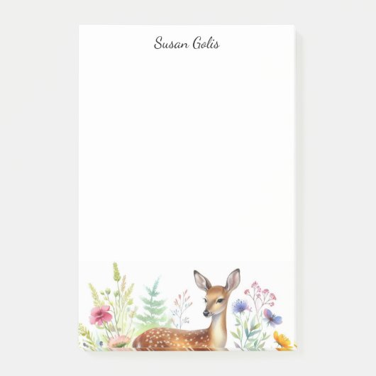 Post-it® Biche Fallow Personnalisée (Devant)