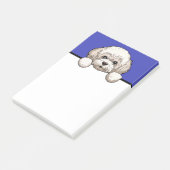 Post-it® Bichon Frise Cute Bichon Cadeaux Amoureux de les c (Incliné)