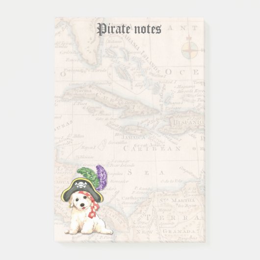 Post-it® Bichon Frise Pirate (Devant)