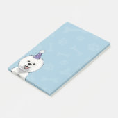 Post-it® Bichon mignon Frise utilisant un casquette de (Incliné)