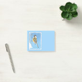 Post-it® Bickadee sur la peinture d'alimentation - Oiseaux (Bureau)