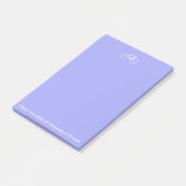 Post-it® Bicyclette blanche sur la violette (Incliné)