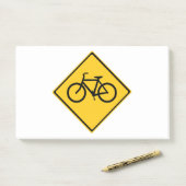 Post-it® Bicyclette pour panneau routier (Sur un bureau)