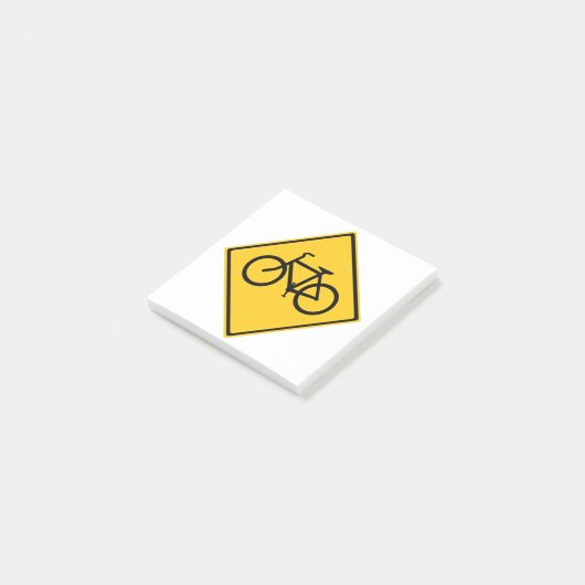 Post-it® Bicyclette pour panneau routier (Incliné)