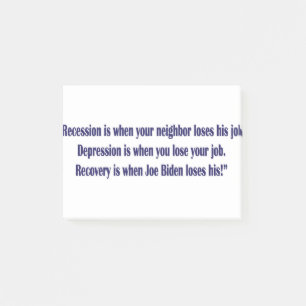 Post-it® Biden-Récession-