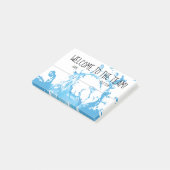 Post-it bienvenu de collègue des employés (Incliné)