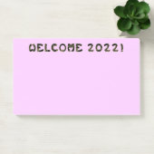 Post-it® bienvenue 2022 ! (Bureau)