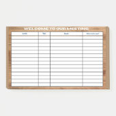 POST-IT® BIENVENUE À NOTRE RÉUNION (Devant)