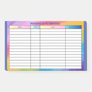 POST-IT® BIENVENUE À NOTRE RÉUNION