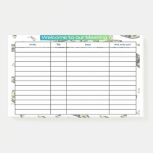 POST-IT® BIENVENUE À NOTRE RÉUNION