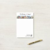 Post-it® Bienvenue Accueil Immobilier Fermer Cadeau (Sur un bureau)