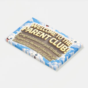 Post-it® Bienvenue dans le club des parents félicitations t