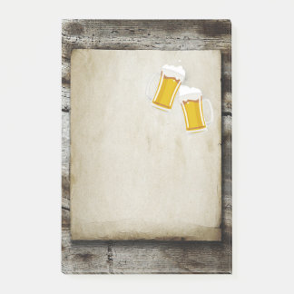 Post-it® bière, acclamations, rustique, pays