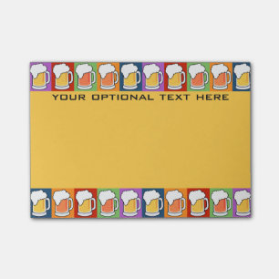 Post-it® BIÈRE Pop Art personnalisé Post-It notes