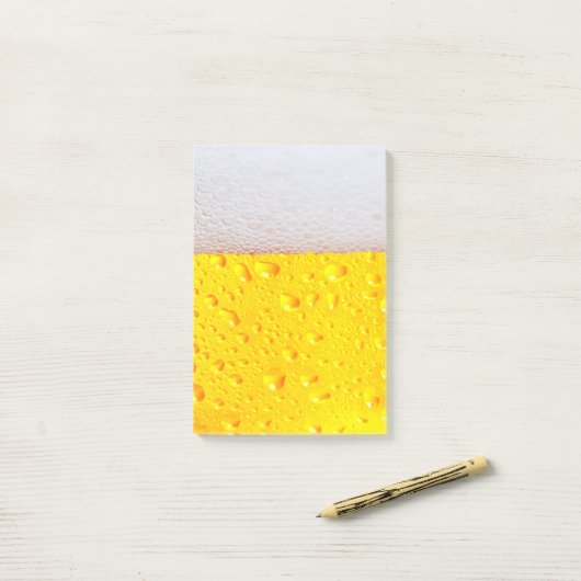 Post-it® Bière réaliste (Sur un bureau)