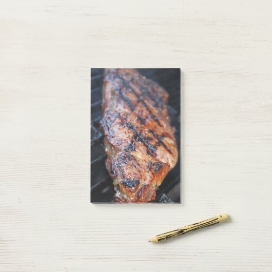 Post-it® Bifteck de BBQ (Sur un bureau)