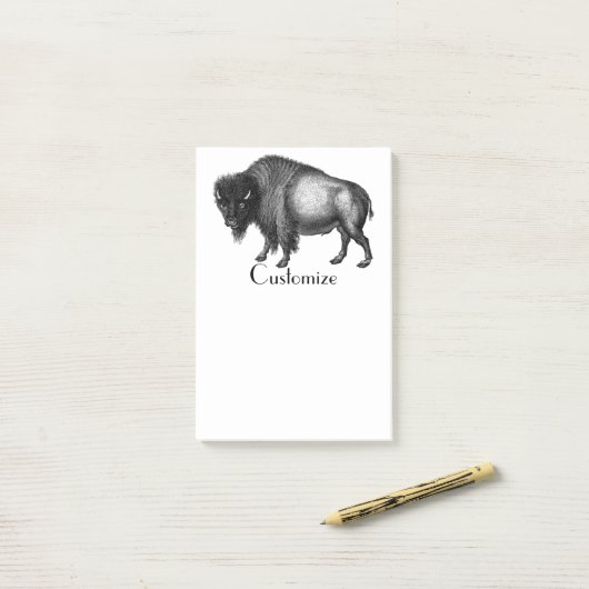 Post-it® Big Bison Buffalo Thunder-Cove (Sur un bureau)