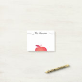 Post-it® Big Red Apple Enseignant de l'école primaire (Sur un bureau)