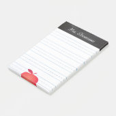 Post-it® Big Red Apple Enseignant de l'école secondaire Lin (Incliné)