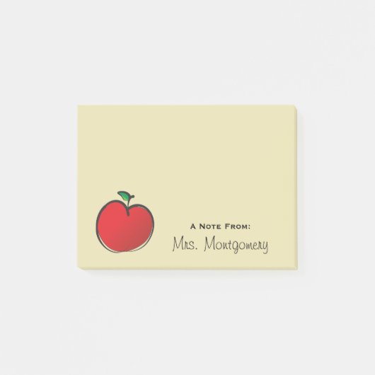 Post-it® Big Red Apple personnalisée (Devant)