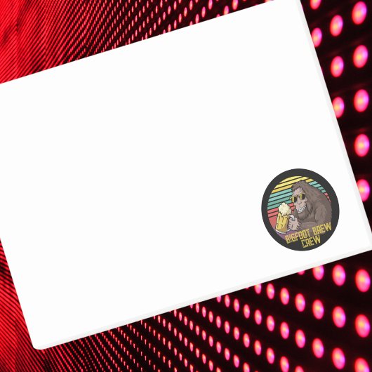 Post-it® Bigfoot Brew Crew Post-It Notes