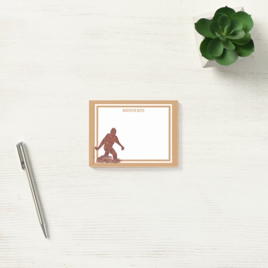 Post-it® Bigfoot Walking Sasquatch Fun Bigfooter Notes (Bureau)