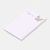 Post-it® Bijoux Papillon bleu violet Or (Incliné)
