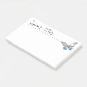 Post-it® Bijoux papillon Opale et argent (Incliné)