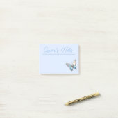 Post-it® Bijoux papillon Opale et argent (Sur un bureau)