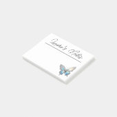 Post-it® Bijoux papillon Opale et argent (Incliné)