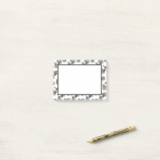 Post-it® Bikes Post-It Notes (Sur un bureau)