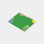 Post-it® Billet 3x4 sur le thème du golf qu'il note (Incliné)