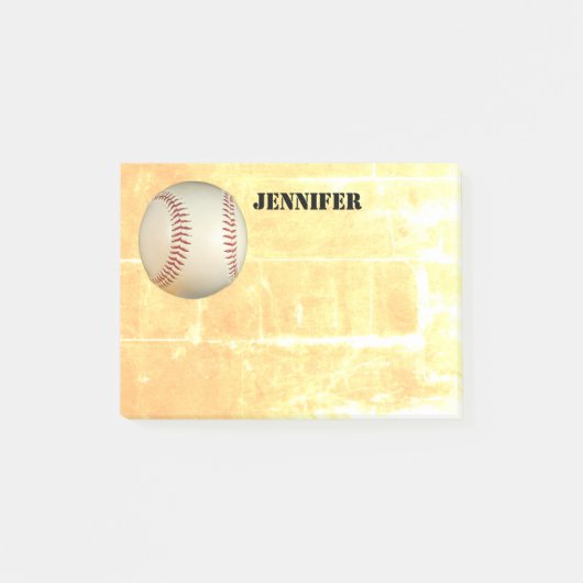 Post-it® billet de base-ball personnalisé note pour personn (Devant)