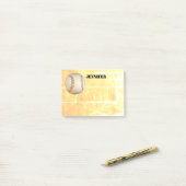 Post-it® billet de base-ball personnalisé note pour personn (Sur un bureau)