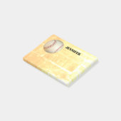Post-it® billet de base-ball personnalisé note pour personn (Incliné)