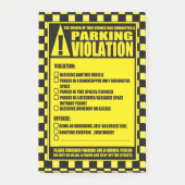 Post-it® Billet de stationnement civil amusant (Devant)