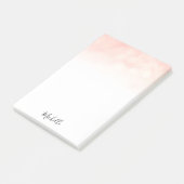Post-it® billet personnalisé rose il note collant (Incliné)