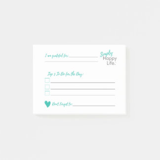 Post-it® billet quotidien note une gratitude