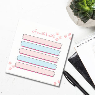 Post-it® billet rose et bleu pastel personnalisé il note