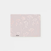 Post-it® billet rose il note (Devant)