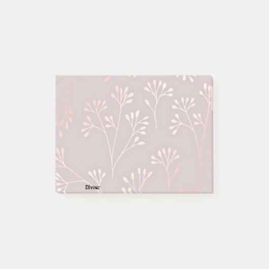Post-it® billet rose il note (Devant)