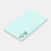 Post-it® Billet zodiaque de conception de Cute Pisces Drago (Incliné)