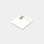 Post-it® Billets de vacances à Gingerbread Homme (Incliné)