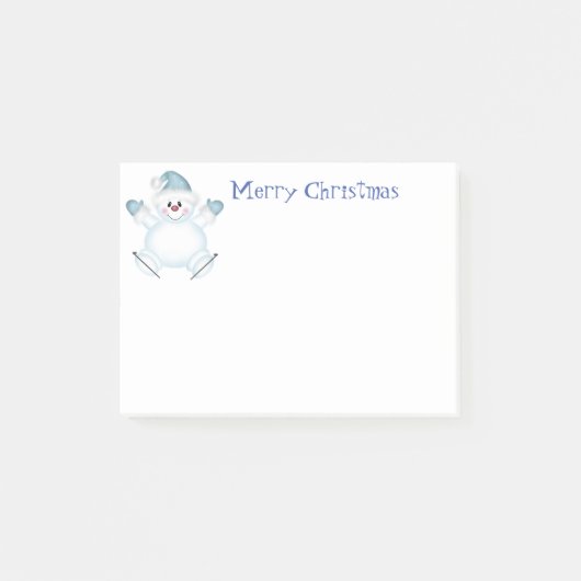 Post-it® Billets de vacances à Snowman (Devant)