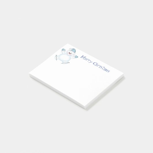 Post-it® Billets de vacances à Snowman (Incliné)