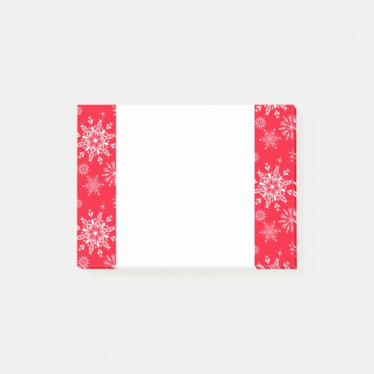 Post-it® Billets de vacances-Snowflakes (Devant)